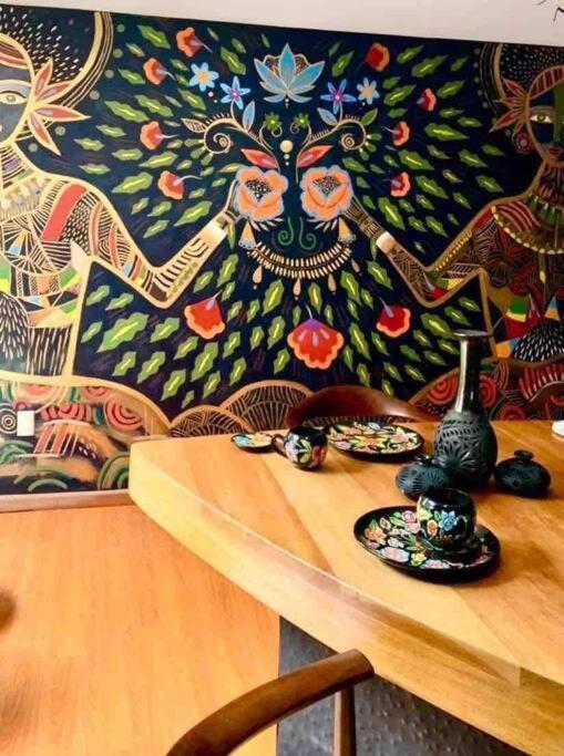 Luxurious Mid Century Modern Folk Art Home Città del Messico Esterno foto